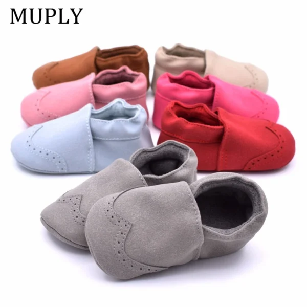 Nubuck Leather Baby Shoes Infant Toddler Baby Girl Boy Soft Sole First Walker Baby Moccasins High Quality Kid's Shoes For 0-18M - Image 2