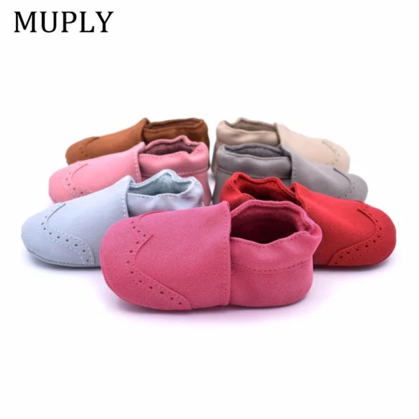 Nubuck Leather Baby Shoes Infant Toddler Baby Girl Boy Soft Sole First Walker Baby Moccasins High Quality Kid's Shoes For 0-18M - Image 3