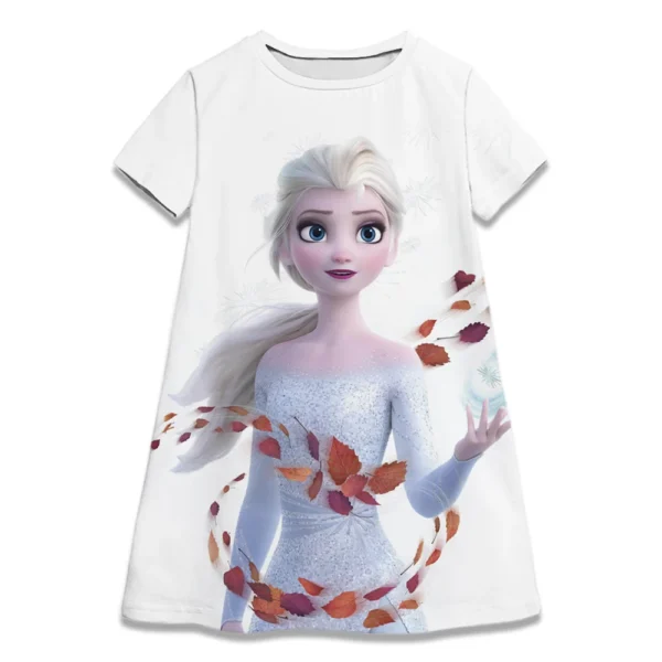 Hot Sale Kids Girl Cosplay Snow Queen Top Disney Frozen Elsa And Anna Princess Dress for 2-8 Years Girls Birthday Party Dresses - Image 6