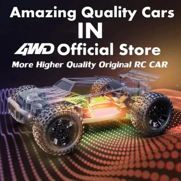 Super Brushless 80KM or 50KM/H 4WD RC Car With LED Remote Control Cars High Speed Drift Racing 4x4 Off Road Truck Kid Adult Toy - Image 6