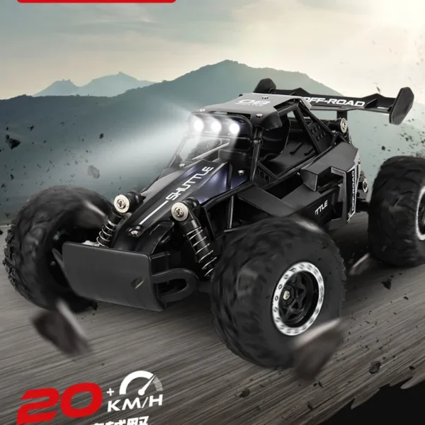 New RC Car 1:16 2WD with LED Light 2.4G 20KM/H High Speed Off-Road Climbing Remote Control Car Toy Gifts for Boys Girls Kids - Image 3