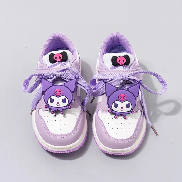 Sanrio Kuromi Children's Casual Shoes Girls Cute Cartoon Comfortable Board Shoes Breathable Non Slip Running Shoes Sneakers - Image 3