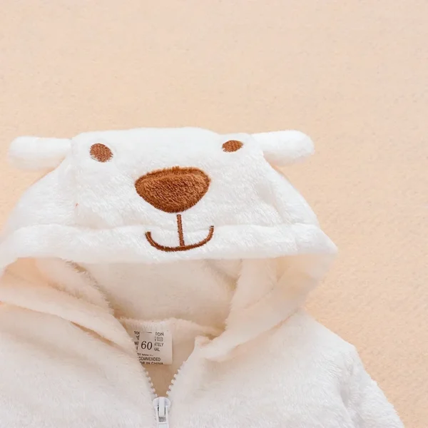 Newborn Baby Boy Girl Kids Bear Hooded Romper Jumpsuit Bodysuit Clothes Outfits Long Sleeve Playsuit Toddler One Piece Outfit - Image 6