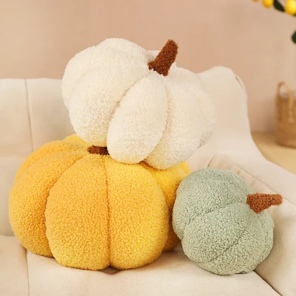 20cm Small Size Soft Pumpkin Plush Toys Lovely Stuffed Plant Bedroom Decoration Halloween Decor Dolls Soothing Pillow for Kids - Image 3