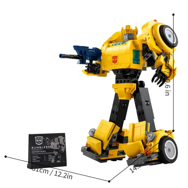 950Pcs Yellow Robot Truck Car Toys Building Blocks 10338 Truck Transformationed Autobot Deformation Gift For Children - Image 6