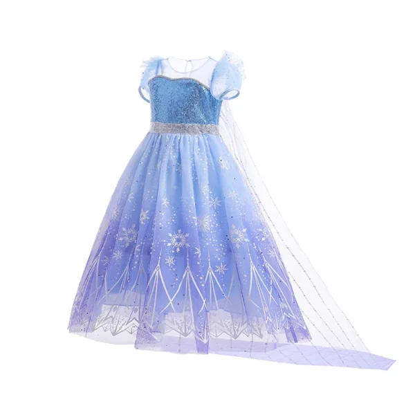 Disney Elsa Role Playing Dress Light Up Kids Halloween Frozen Carnival Apparel Girls Birthday Elsa Princess Glowing Vestidos - Image 3