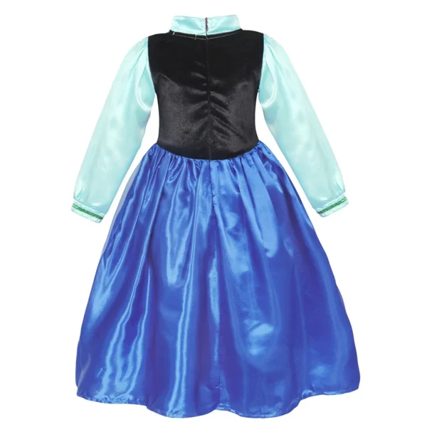 Disney Anna Dress with Cape for Kids Girl Carnival Princess Disguise Frozen Party Clothing Girls Hallloween Anna Gown Prom Dress - Image 3