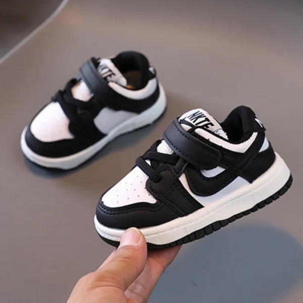 Toddler Baby Kids Fashion Design Walking Shoes Sneakers White Non-slip Casual Shoes Boys Girls Breathable Outdoor Board Shoes - Image 2