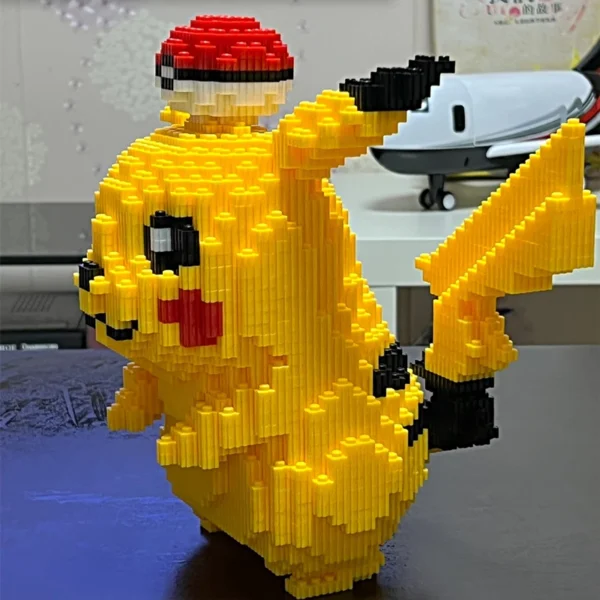 5210pcs Anime Pokemon Pikachu Diamond Micro Building Blocks Games Model Mini Bricks Figure Difficult Decompression Toys Gift - Image 2