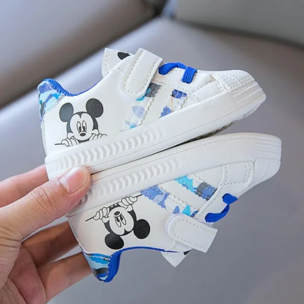 Disney White Casual Shoes For Baby Boy Girl Brand Children Sneaker Mickey Mouse Kids Sports Shoes Toddler Walking Shoes Size 25 - Image 6