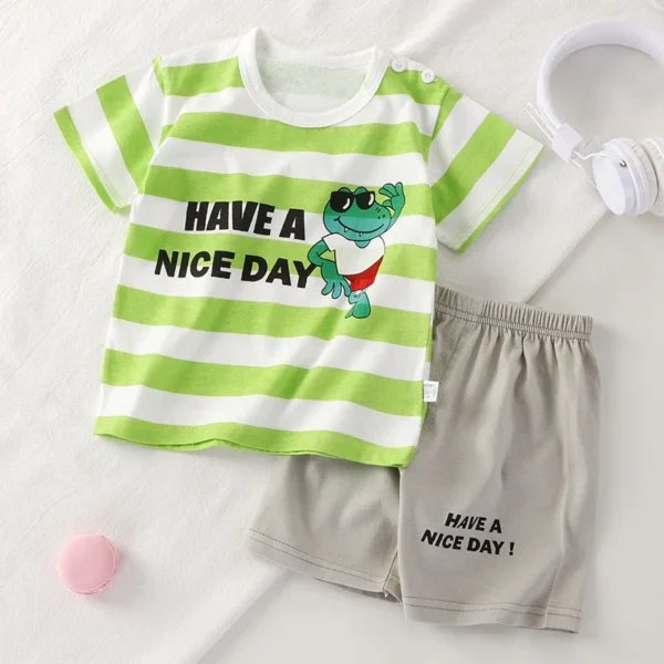 1 2 3 year Baby Clothing Girls Boys Cotton Suit for Children Two Clothes Sets for Babies Newborn Baby Clothes - Image 6