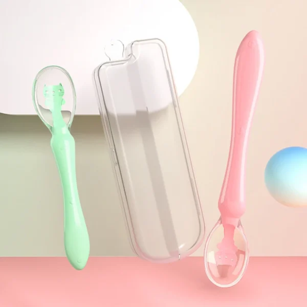 Soft Silicone Baby Feeding Spoon Candy Color Spoon Children Food Baby Spoons Feeding Dishes Feeder Flatware - Image 6