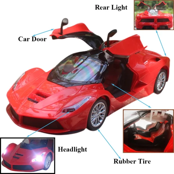 Paisible 1:14 Electric RC Car Classical Remote Control Cars Door Can Open Vehicle Toys For Boys Girls Kids Gift 6066 - Image 4