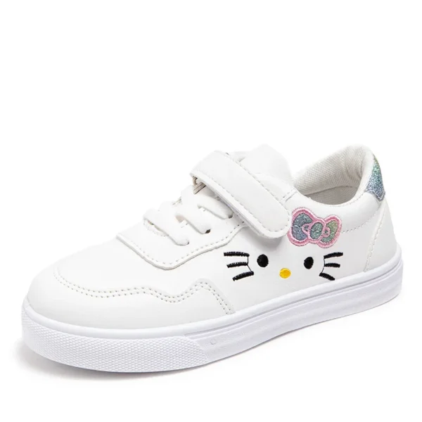 Children's Sneakers Girls Sport Shoes Student Shoes Cute Kitty Baby Girls Outdoor Footwear Anti-slip Kids Casual Shoes - Image 6