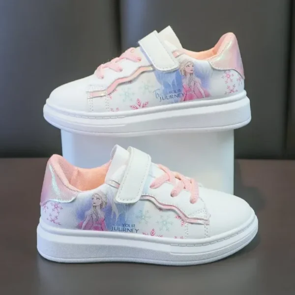 Disney Kids Girls Shoes 2024 New Children Sneakers Girls Elsa Frozen Princess Casual Sport Shoes Student Shoes Teen Shoes - Image 2