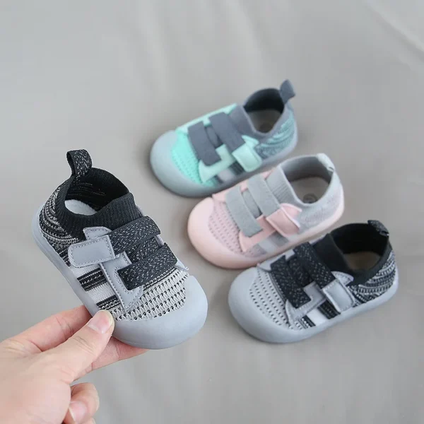 Children's Casual Sports Shoes Mesh Breathable Boy Girls Walking Shoes Soft Soles Anti-skid Baby Walking Shoes Baby Sports Shoes - Image 5