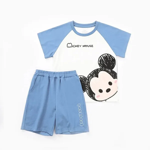 Disney Mickey Cartoon Printing Clothes Suit For Kids Infant Fashion Baby Child Girl Boy Pajamas Sleepwear Clothings Set Brand - Image 3