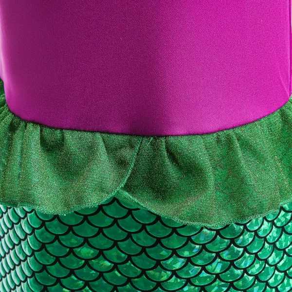 Disney Princess Mermaid Ariel Costume For Girls Kids Cosplay Children Carnival Birthday Party Prom Clothes Summer Dress Vestido - Image 5