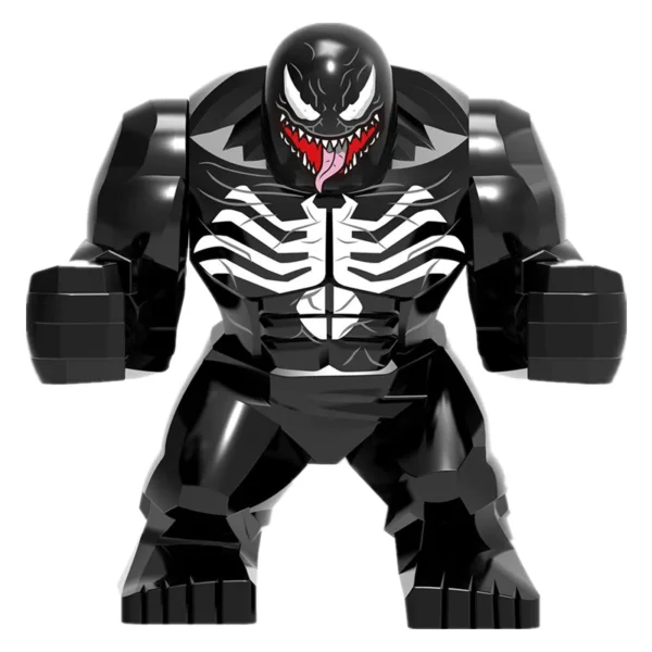 Building Blocks Marvel Transformation Figures Big Goblin Spiderman Iron Man Venom Captain Hawk Deadpool Technic Armor Gift Toys - Image 4