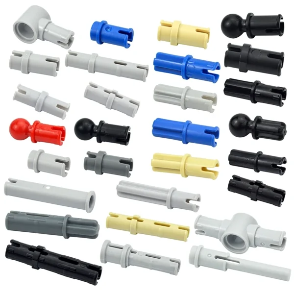 MOC Bolt Pin with Friction Peg Cross Axle Technical Building Blocks DIY Connector Bricks Compatible 2780 3673 77765 32556 32054 - Image 2