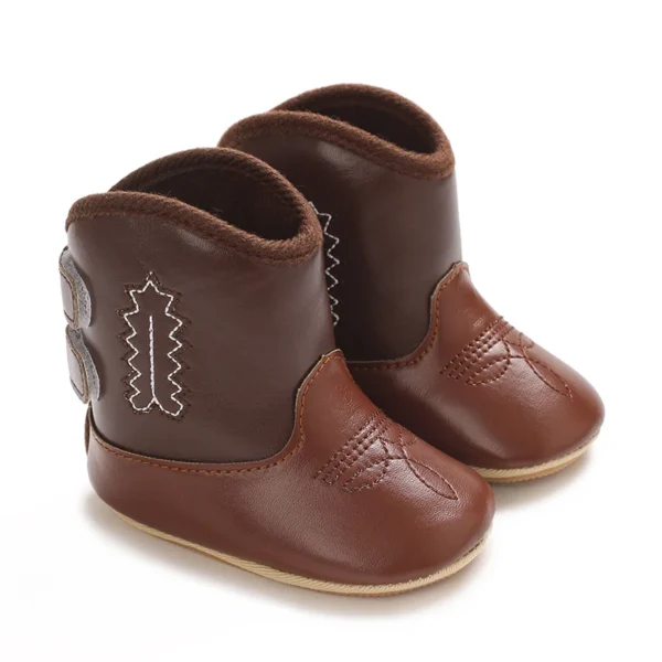 Baby Boots Made Of Soft PU and High-quality Cotton 2024 New Autumn and Winter Short Boots With Rubber Soles and Anti Slip Baby - Image 6