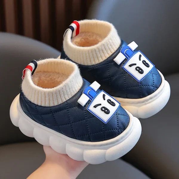 Zapatos Niña Fashion Kid's Boot Cute Cartoon Home Shoes for Children Waterproof Non-slip Slippers Boys Girls Warm Cotton Shoes - Image 2