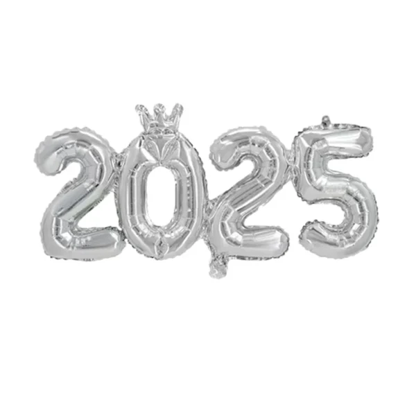 1pc 16inch Connection Crown 2025 Number Foil Balloons New Year 2025 Decoration Christmas Decorations For Home Navidad 2024 - Image 2