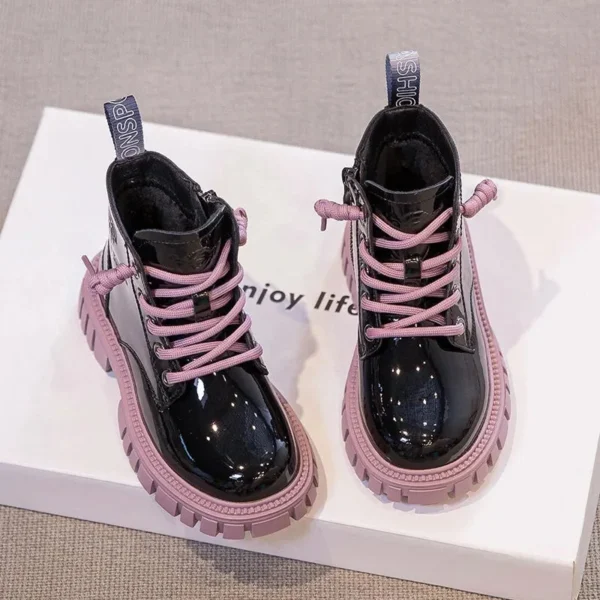 Kids Boots Children Boots Children Plush Warm Short Boots Ankle Boots Winter Shoe for Girl Kids Shoe for Boy Ankle Boot Botas - Image 2