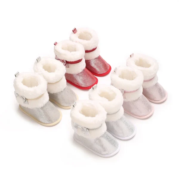 Winter Snow Baby Boots Newborn Warm Booties Soft Sole Shoes for Baby Girls Boys Infant Shoes Toddle 0-18Months