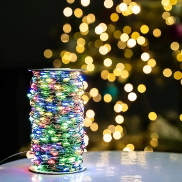 100M LED String Lights Fairy Green Wire Outdoor Christmas Lights Tree Garland For New Year Street Home Party Wedding Decoration - Image 4