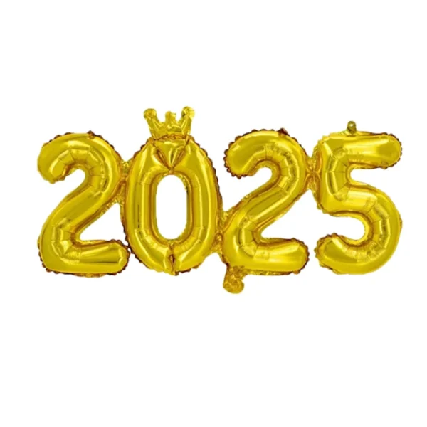 1pc 16inch Connection Crown 2025 Number Foil Balloons New Year 2025 Decoration Christmas Decorations For Home Navidad 2024 - Image 3