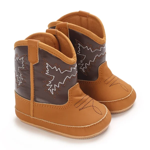 Baby Boots Made Of Soft PU and High-quality Cotton 2024 New Autumn and Winter Short Boots With Rubber Soles and Anti Slip Baby - Image 3