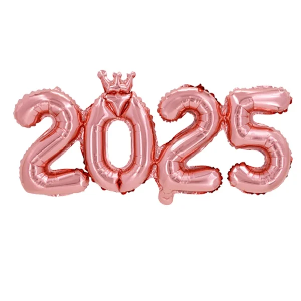 1pc 16inch Connection Crown 2025 Number Foil Balloons New Year 2025 Decoration Christmas Decorations For Home Navidad 2024 - Image 4