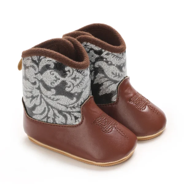 Baby Boots Made Of Soft PU and High-quality Cotton 2024 New Autumn and Winter Short Boots With Rubber Soles and Anti Slip Baby - Image 5