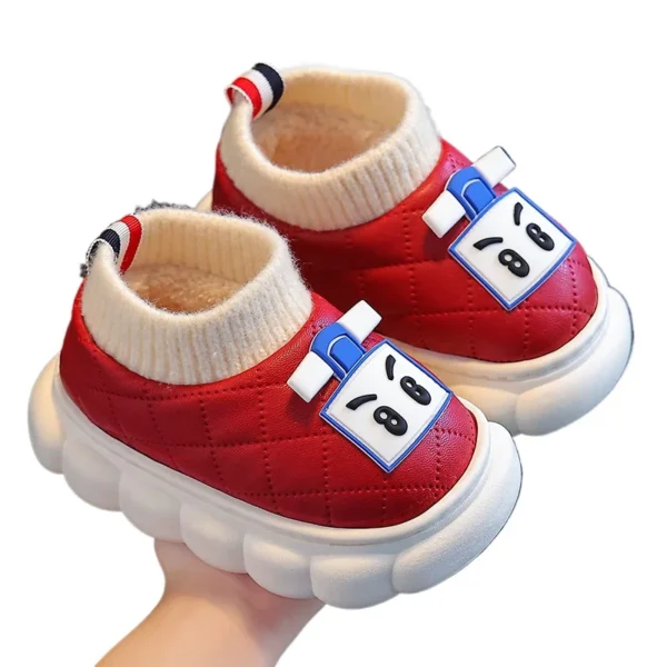 Zapatos Niña Fashion Kid's Boot Cute Cartoon Home Shoes for Children Waterproof Non-slip Slippers Boys Girls Warm Cotton Shoes - Image 5