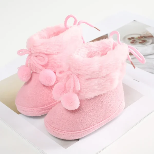 Winter Snow Baby Boots Newborn Warm Booties Soft Sole First Walkers Shoes for Baby Girls Boys Infant Shoes Toddler 0-18Months - Image 2