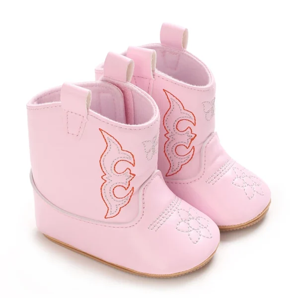 Baby Boots Made Of Soft PU and High-quality Cotton 2024 New Autumn and Winter Short Boots With Rubber Soles and Anti Slip Baby - Image 4