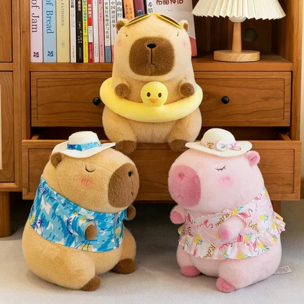 Capybara Plush Simulation Capibara Anime Fluffty Toy Cute Doll Stuffed Animals Soft Doll Plush Children Christmas Gift